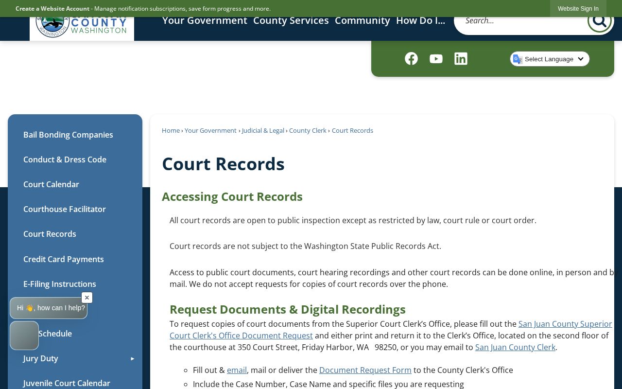 San Juan County court-record booking-disposition source page
