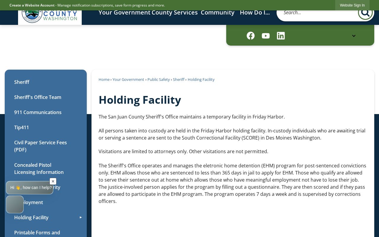 San Juan County Sheriff's Office Holding Facility booking-record source page